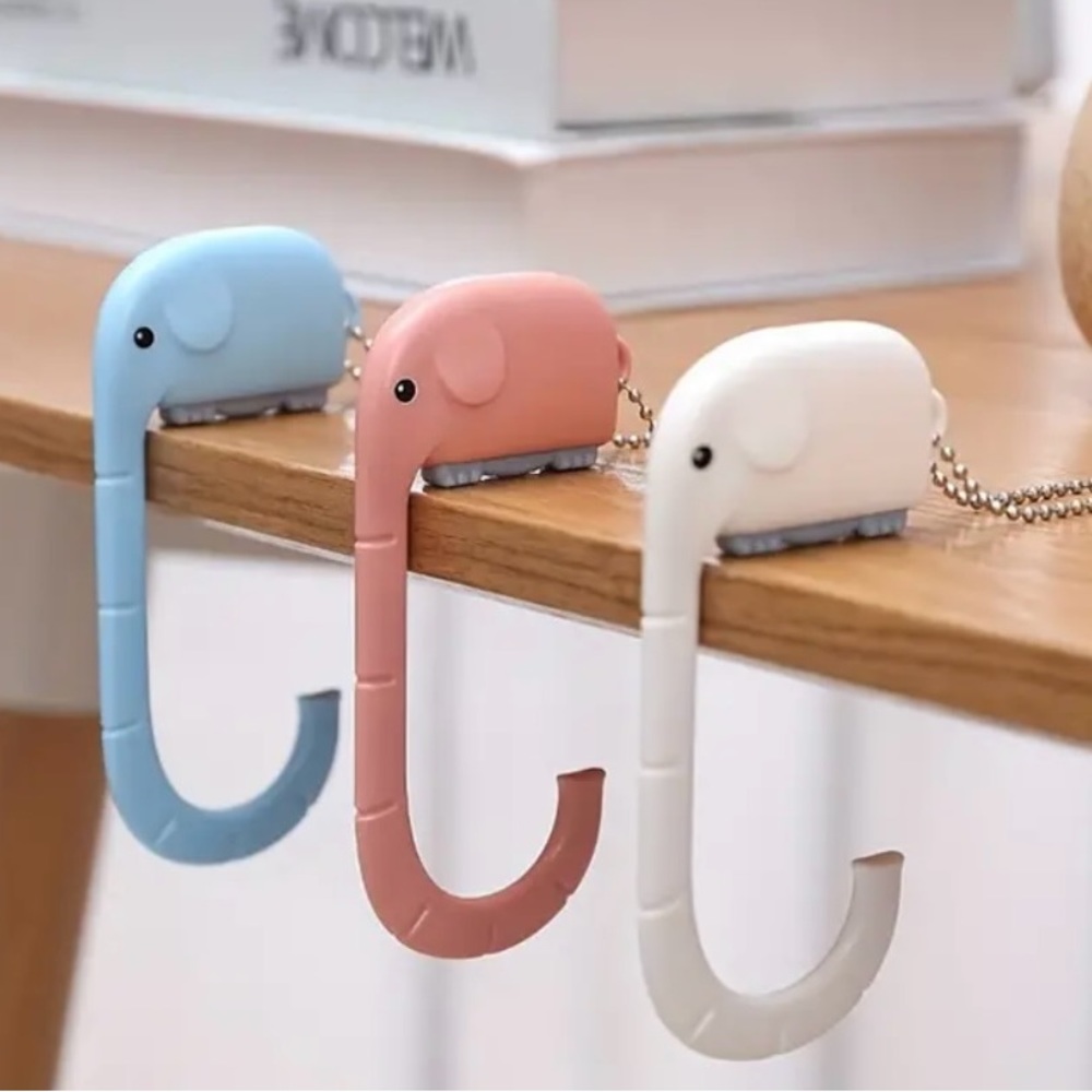 ELEPHANT PURSE CHARM / PURSE HANGER. 3 COLORS